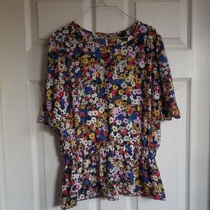 Ann Taylor Multicolor Floral Top